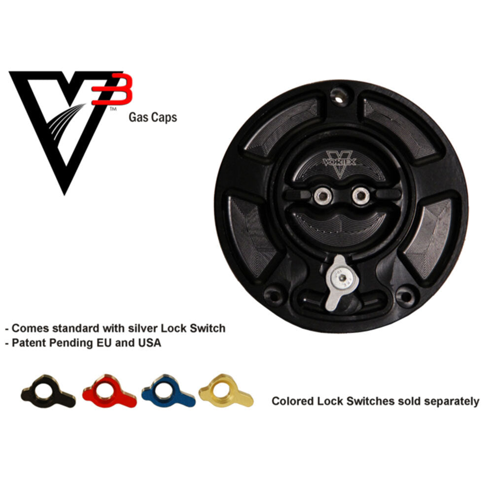 VORTEX - V3 FUEL CAP - BLACK : KAWASAKI - 40-GC4-20K