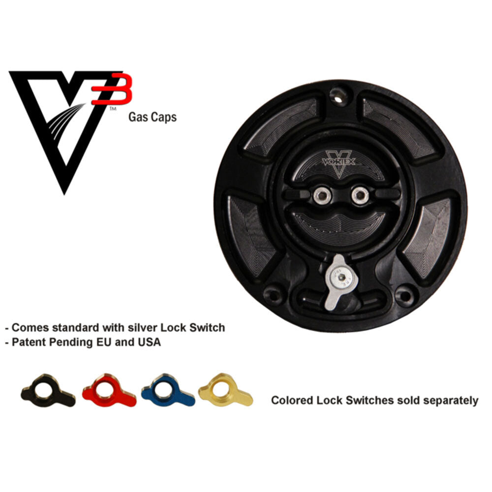 VORTEX - V3 FUEL CAP - BLACK : KAWASAKI - 40-GC4-30K