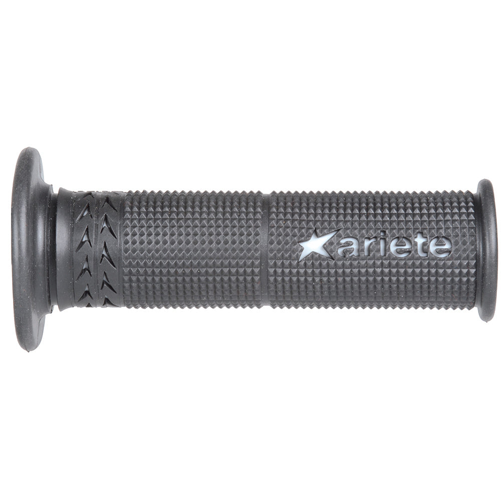 ARIETE MOTORCYCLE HAND GRIPS - ESTORIL - SUPERBIKE - BLACK WHITE