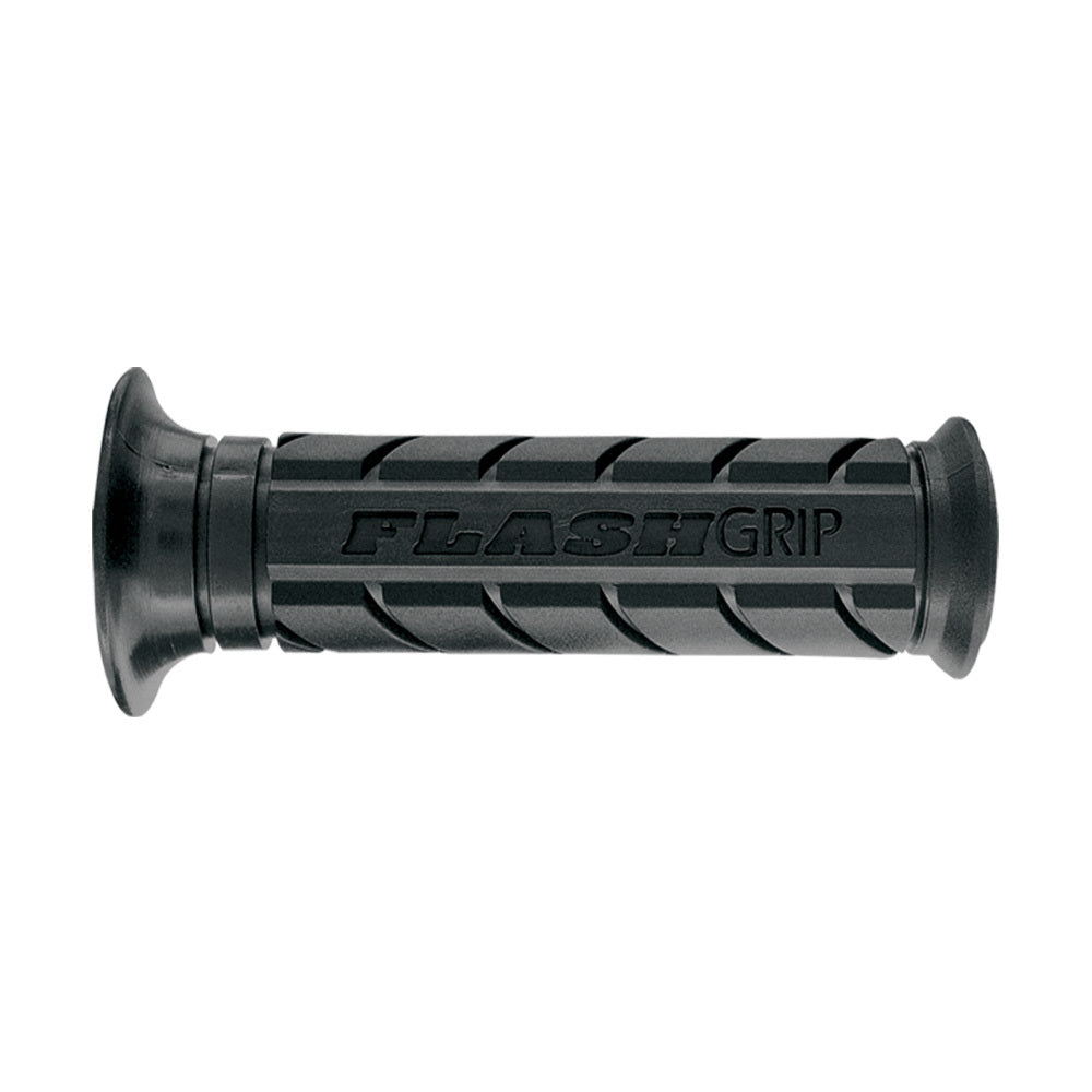 ARIETE MOTORCYCLE HAND GRIPS - FLASHGRIP - ROAD - BLACK 120mm CLOSED END