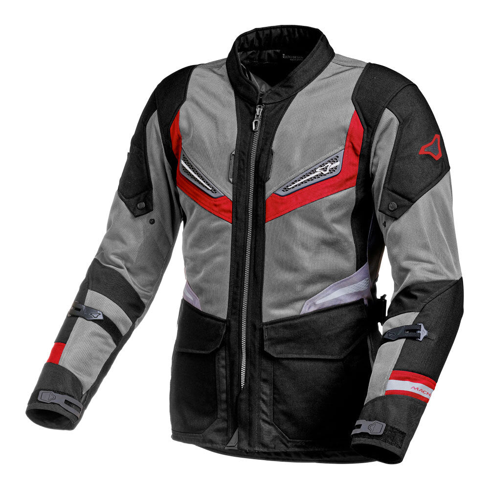 Macna Aerocon Jacket Black/Grey/Red Medium