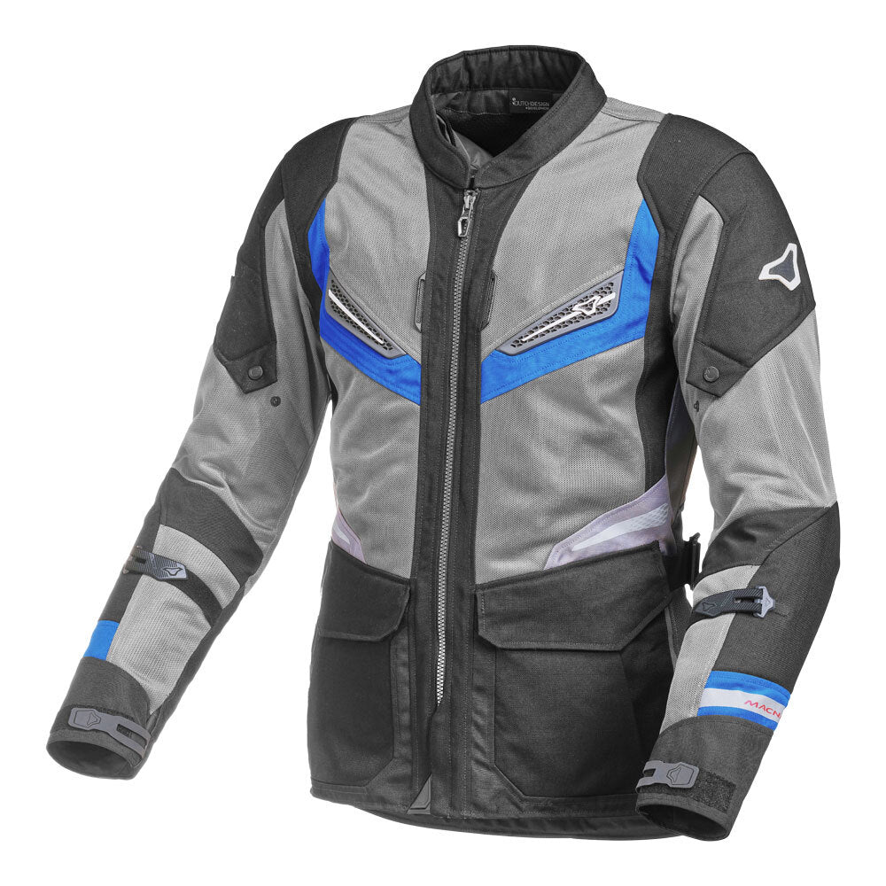 Macna Aerocon Jacket Black/Grey/Blue Medium