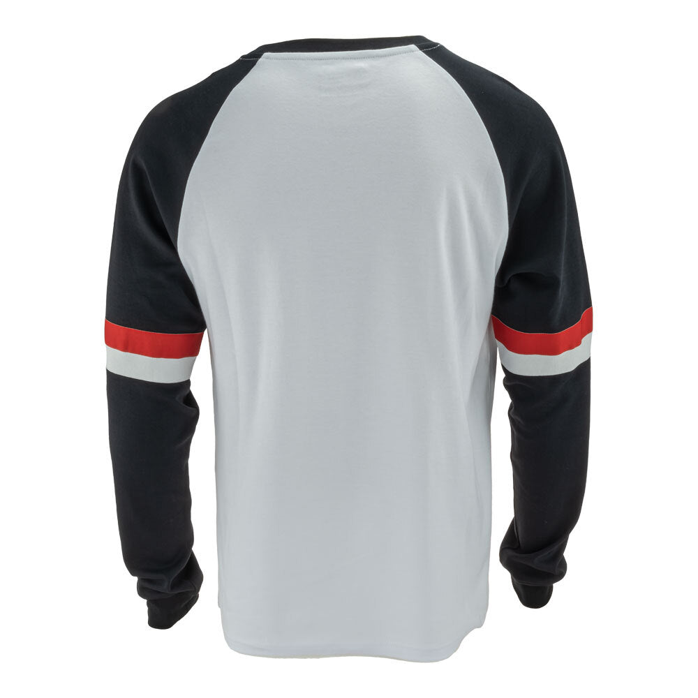 Merlin Durham Long Sleeve T-Shirt White Black Small