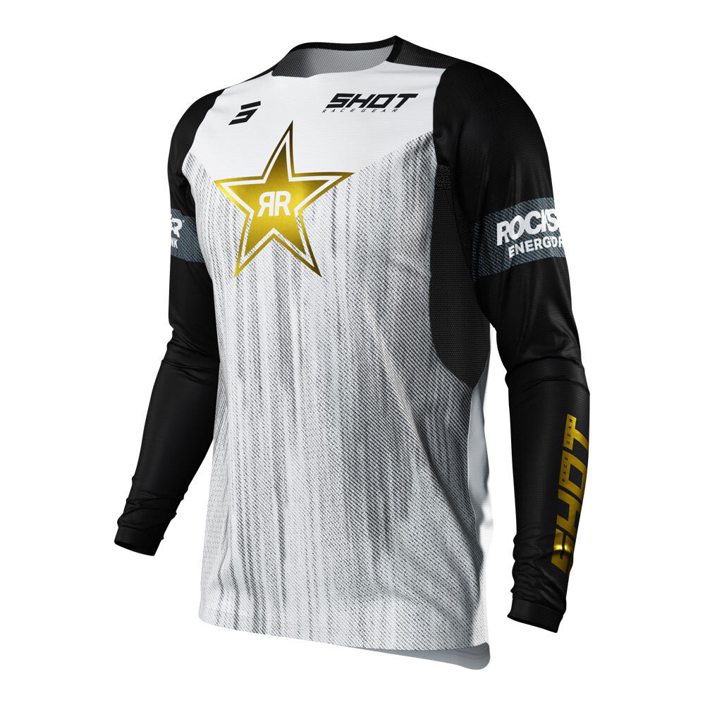 Shot Contact Limited Edition Rockstar Jersey White Large