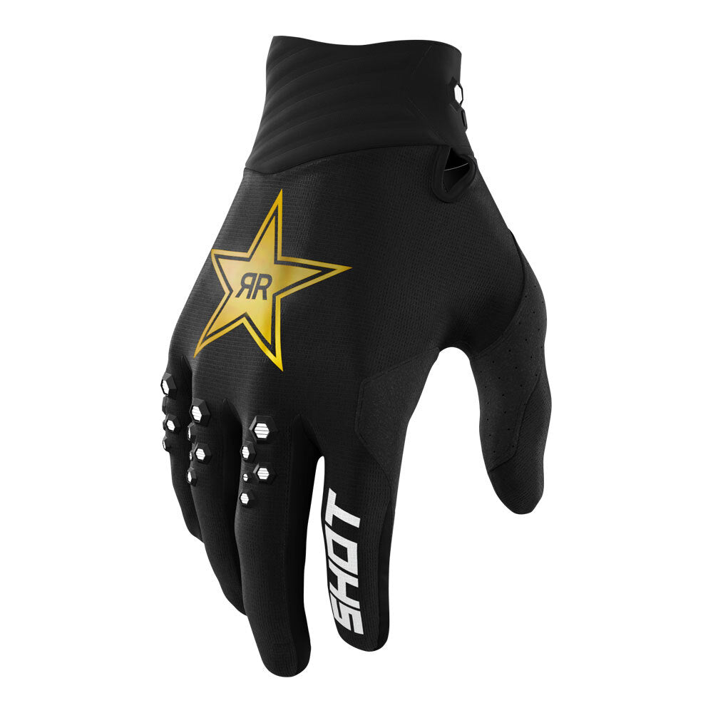 Shot Contact Limited Edition Rockstar Gloves  Black Size 9 (Medium)