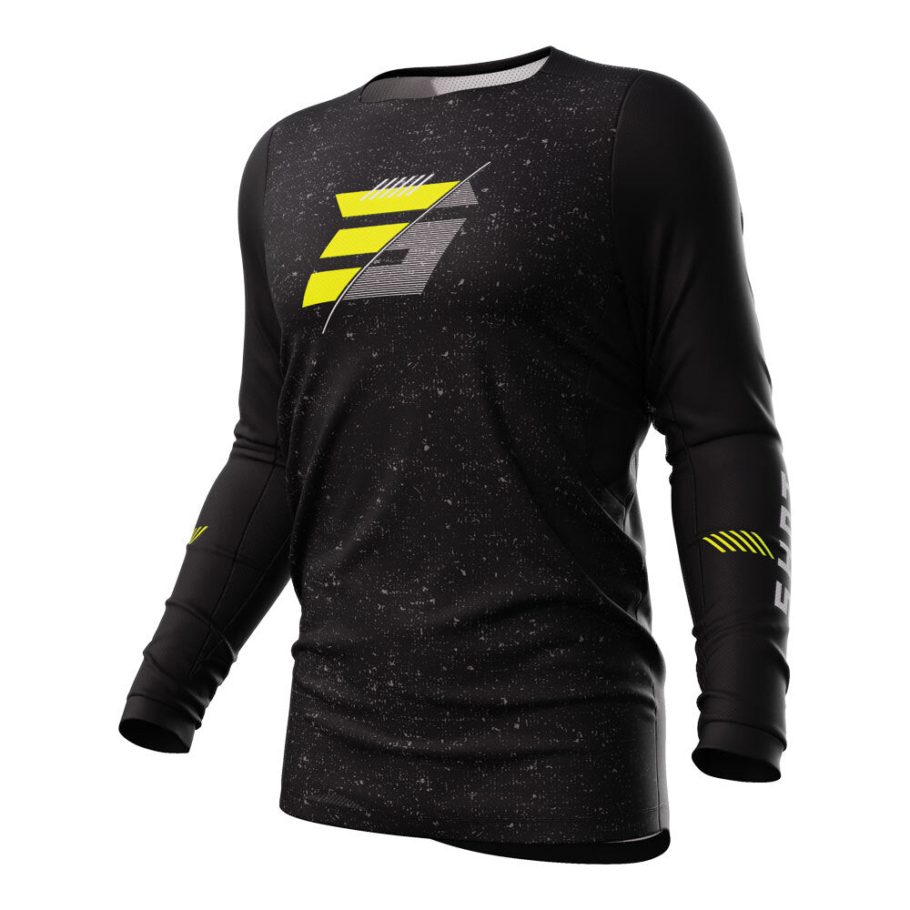 Shot Contact Speck Jersey Black/Neon Yellow 3XL