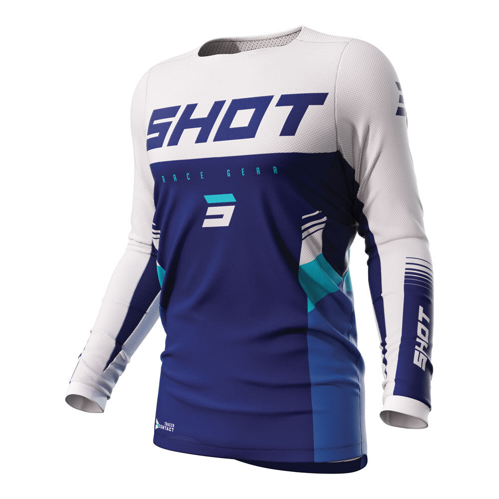 Shot Contact Tracer Jersey Blue Medium