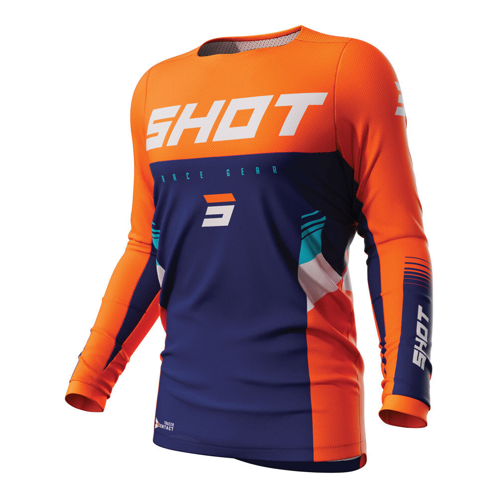 Shot Contact Tracer Jersey Neon Orange Medium