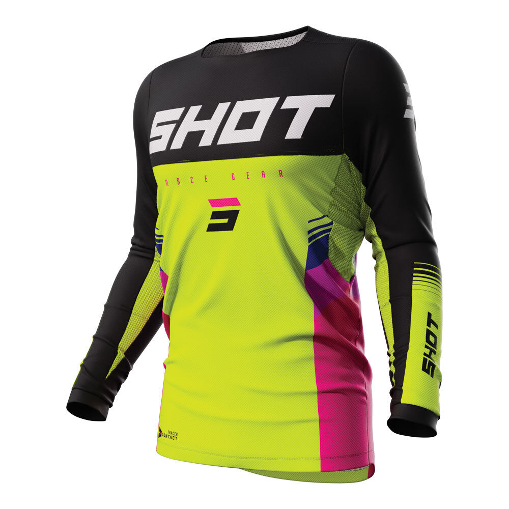 Shot Contact Tracer Jersey Neon Yellow Large