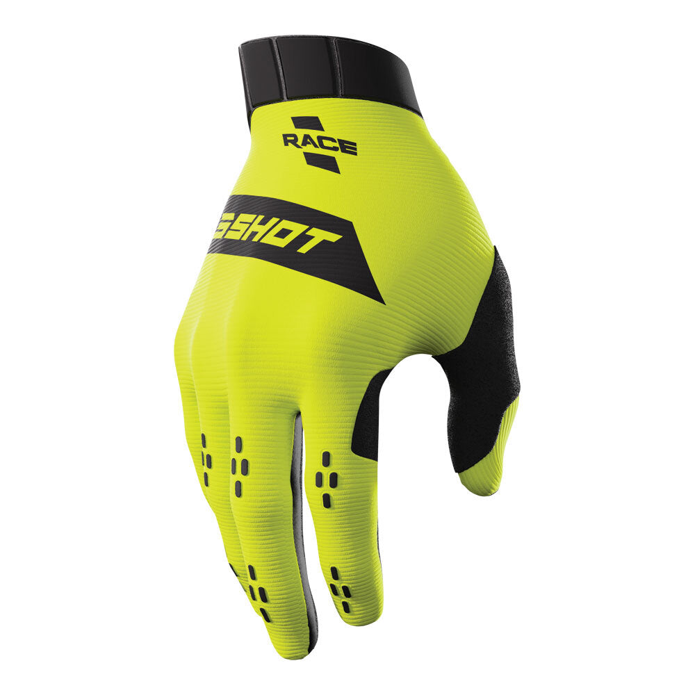 Shot Race Gloves Neon Yellow 08