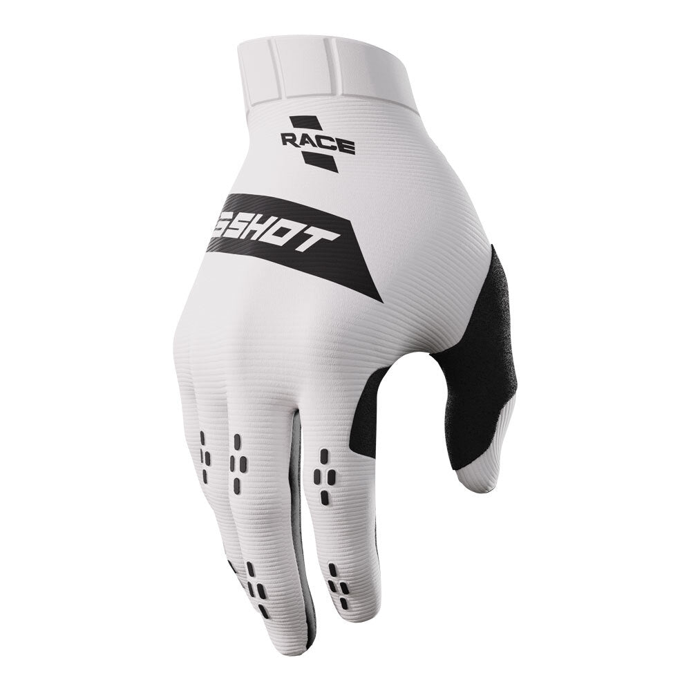 Shot Race Gloves White 08