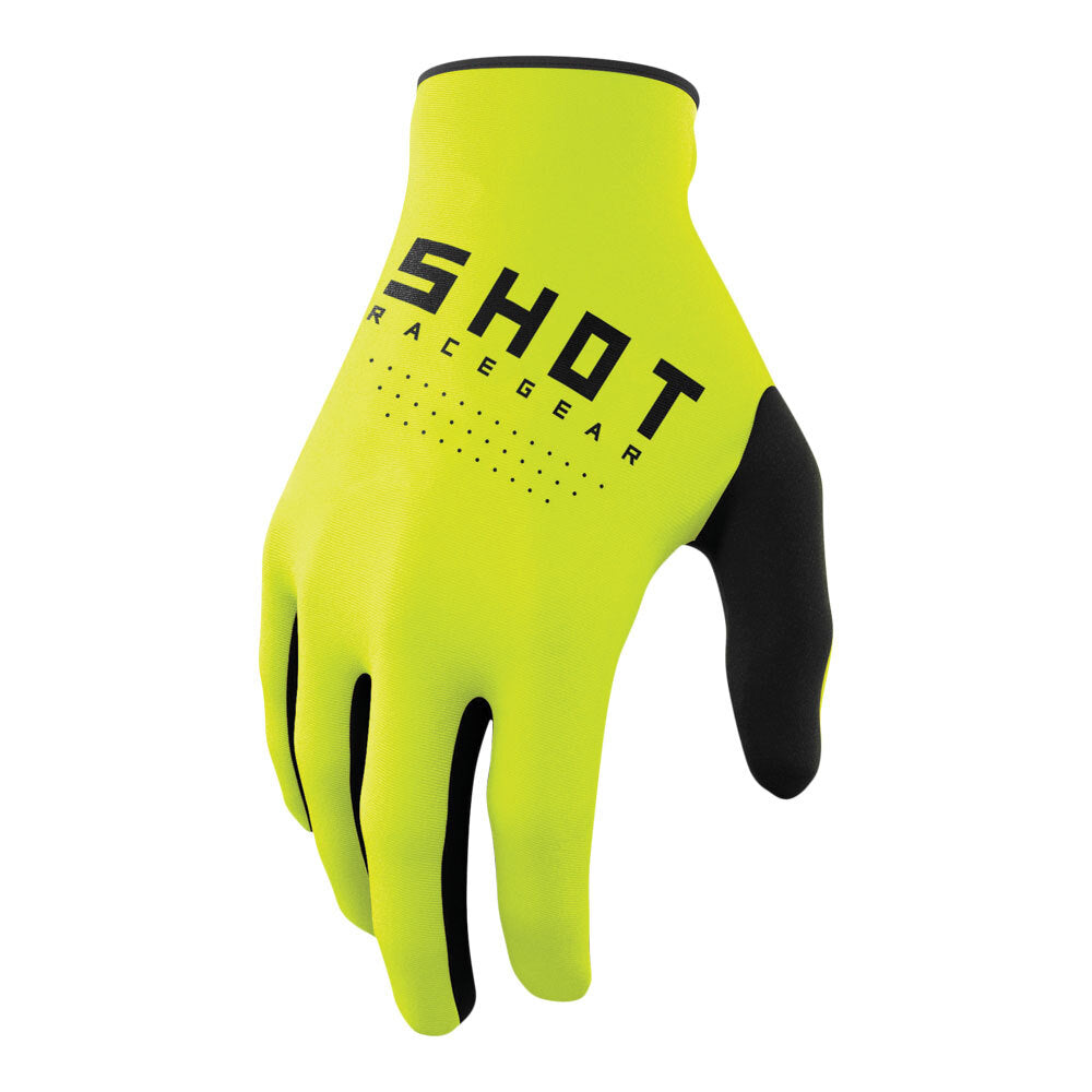 Shot Raw Gloves Neon Yellow 09