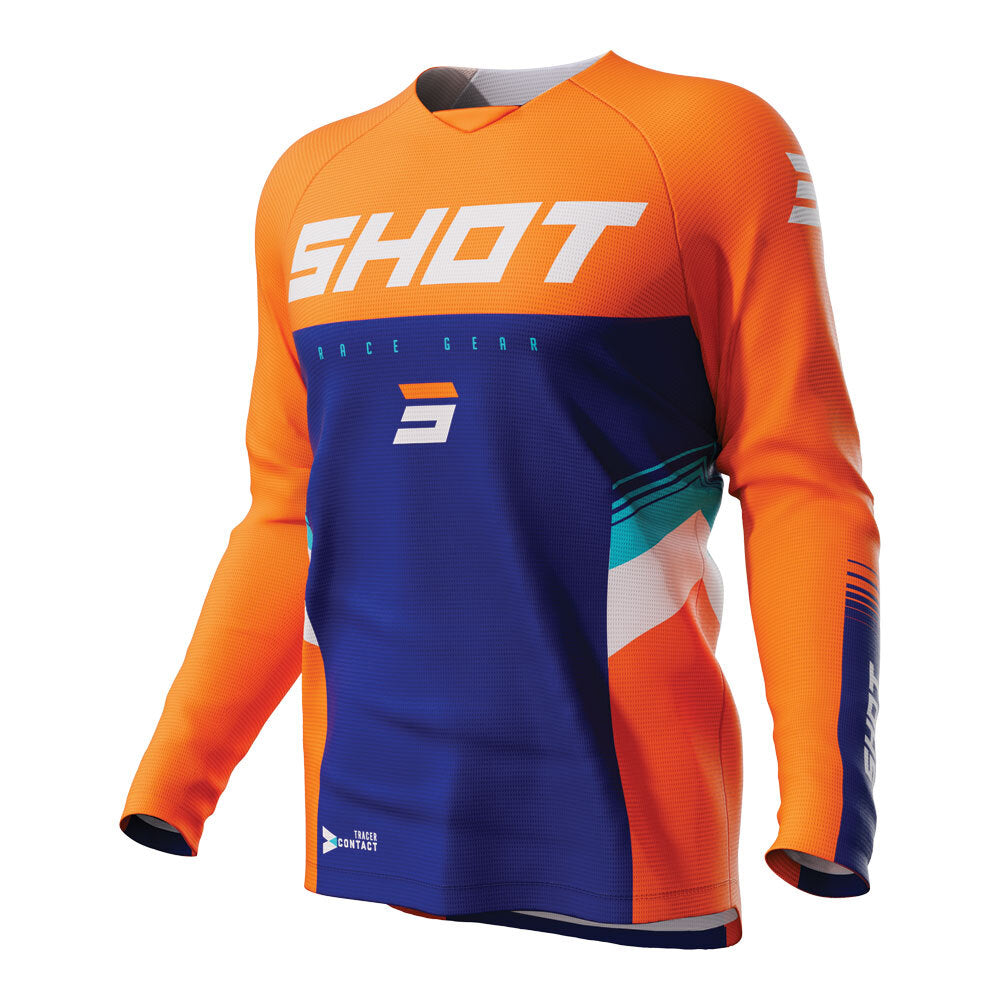 Shot Raw Kid Tracer Jersey Neon Orange 10/11