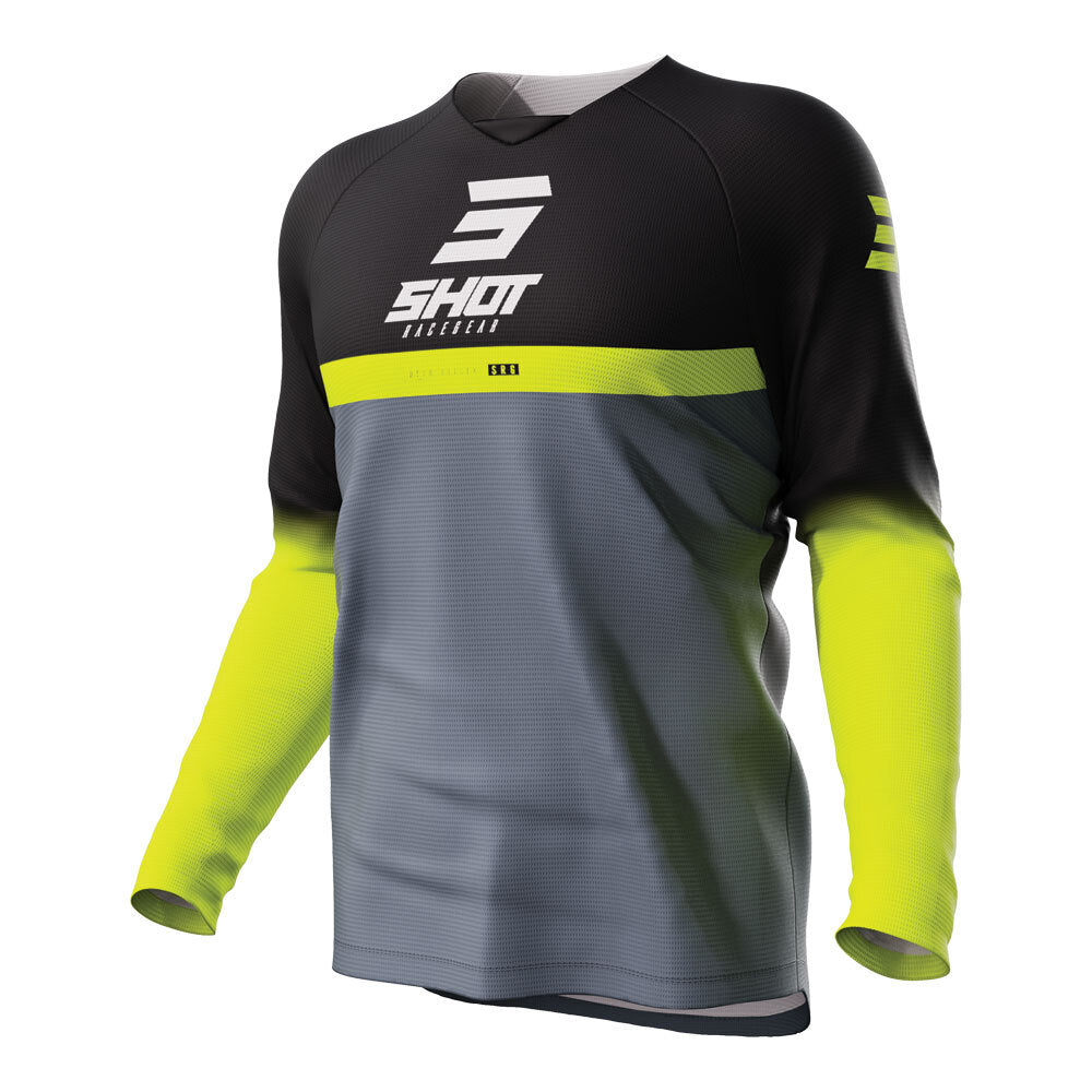 Shot Raw Kid Reflex Jersey Black 4/5