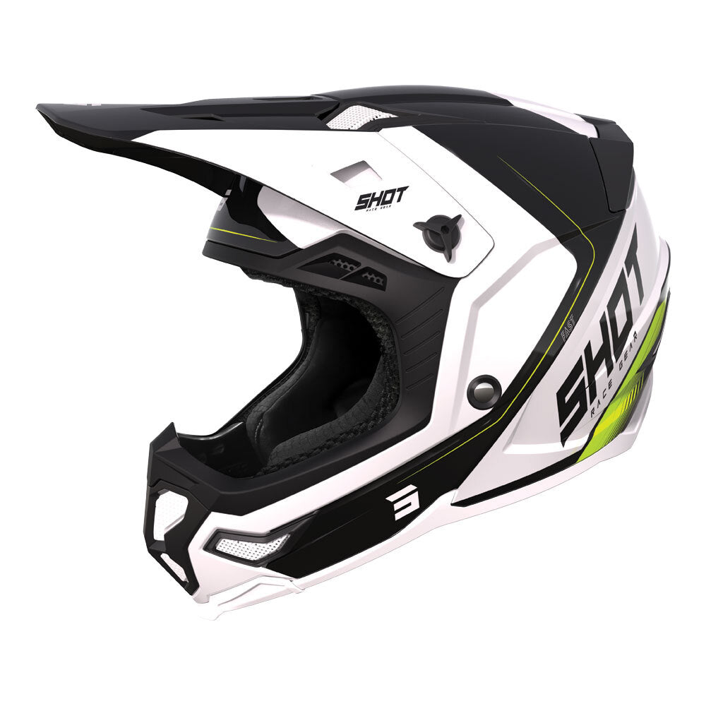Shot Core Fast Helmet Black/Pearly MIPS Small