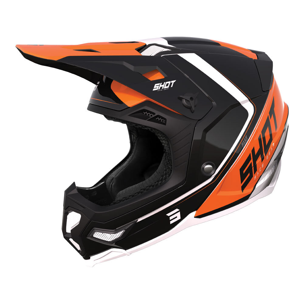 Shot Core Fast Helmet Orange/Pearly MIPS Small