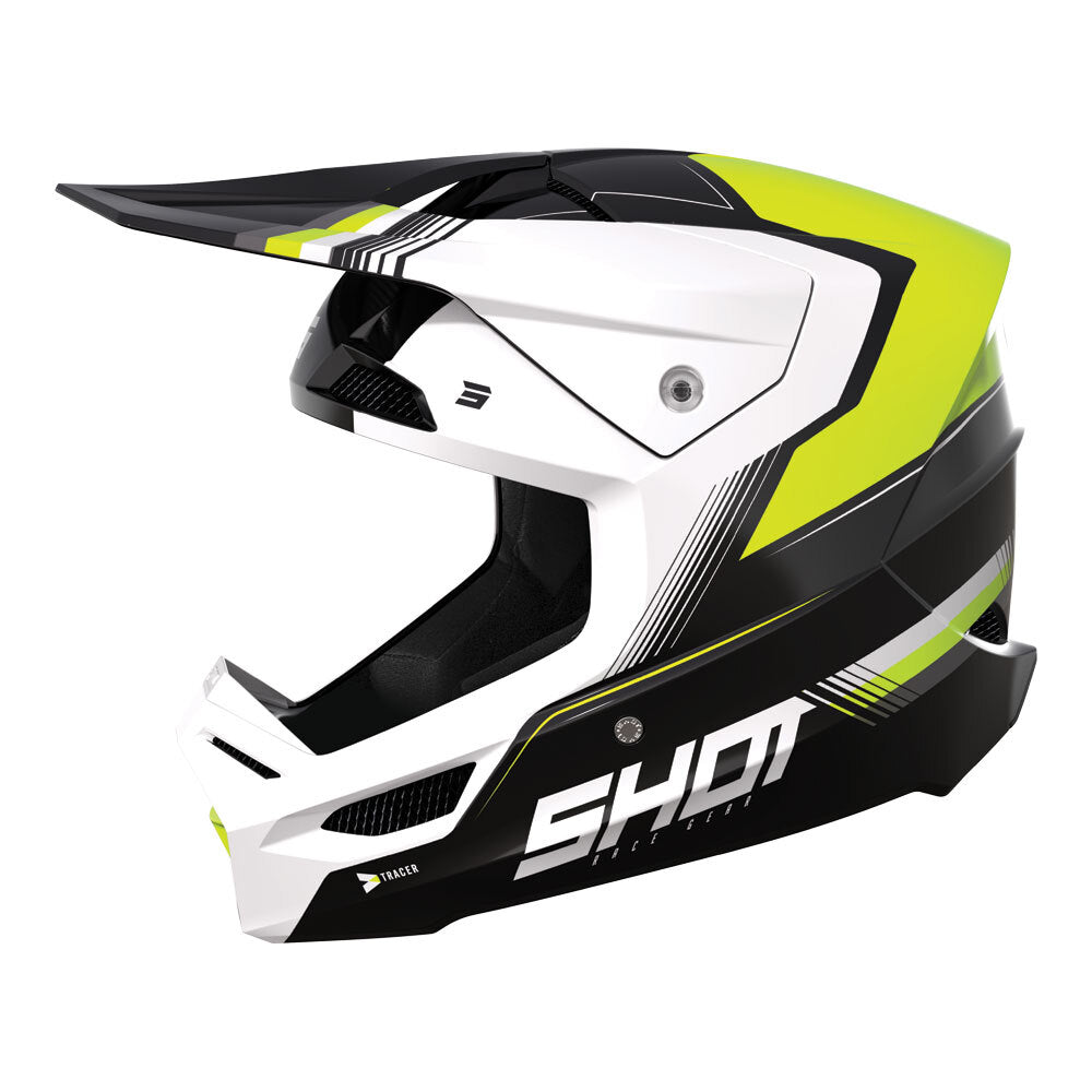 Shot Race Tracer Helmet Neon Yellow Glossy MIPS XS