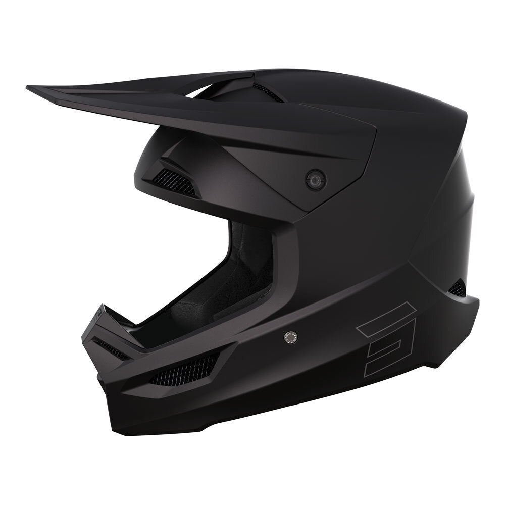 Shot Race Solid Helmet Black Matt MIPS XS