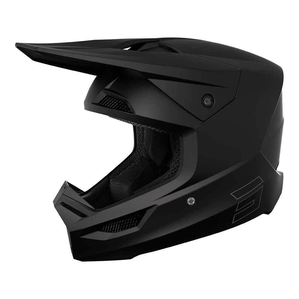 Shot Race Solid Helmet Black Matt MIPS XS