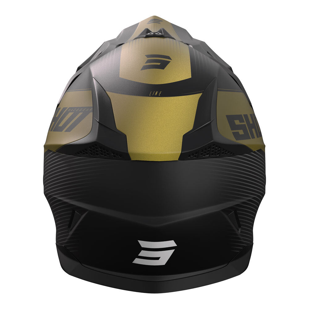 Shot Pulse Line Helmet Gold Matt Medium