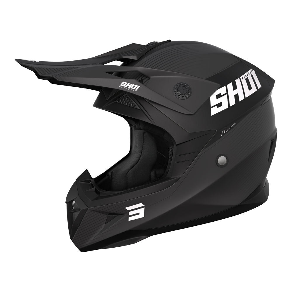 Shot Pulse Line Helmet Matt Black/Grey Small
