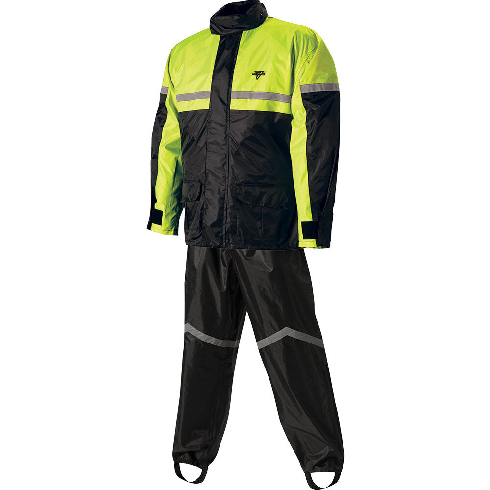 Nelson-Rigg Stormrider Rainsuit SR-6000 2 piece Black/Hi-Vis Yellow Small