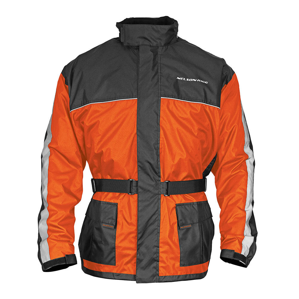 Nelson-Rigg Solo Rain Jacket Hi-Viz Orange/ Black Small