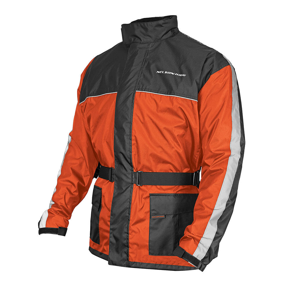 Nelson-Rigg Solo Rain Jacket Hi-Viz Orange/ Black Small