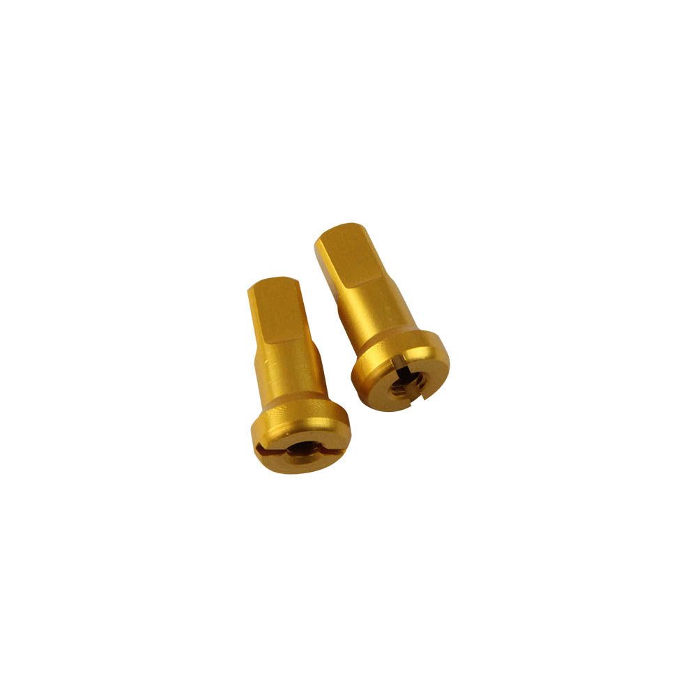 STATES MX ALLOY SPOKE NIPPLE - FRONT 9 GAUGE - GOLD