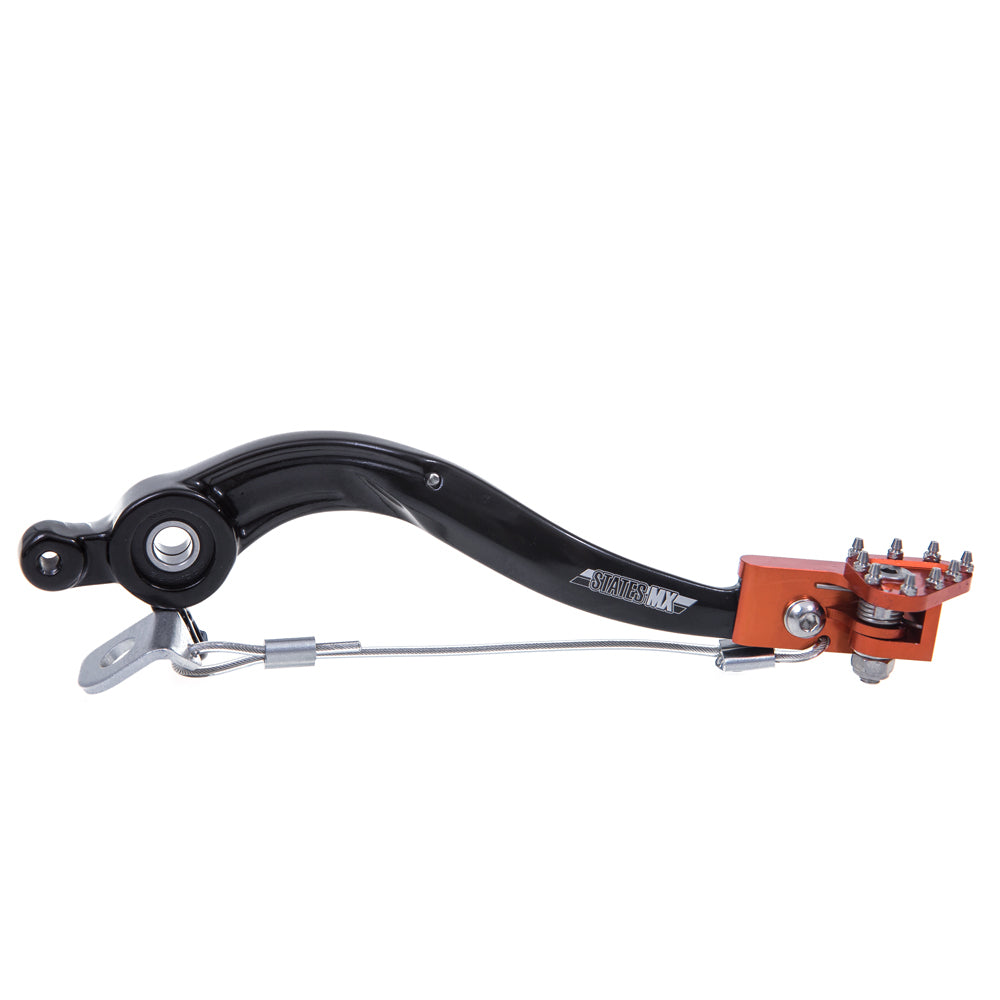 STATES MX BRAKE PEDAL W/ FLEX TIP - KTM - ORANGE - 70-BPF-67E