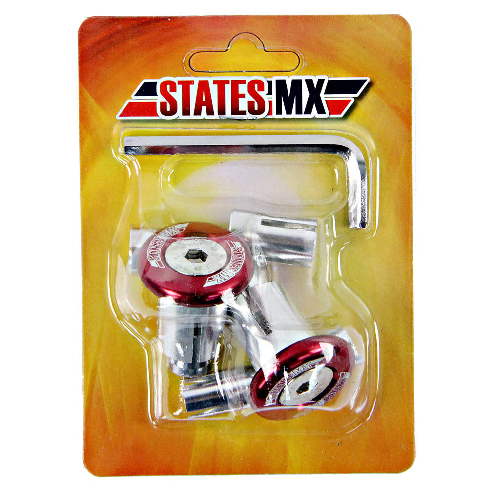 STATES MX OFF-ROAD BAR ENDS - RED