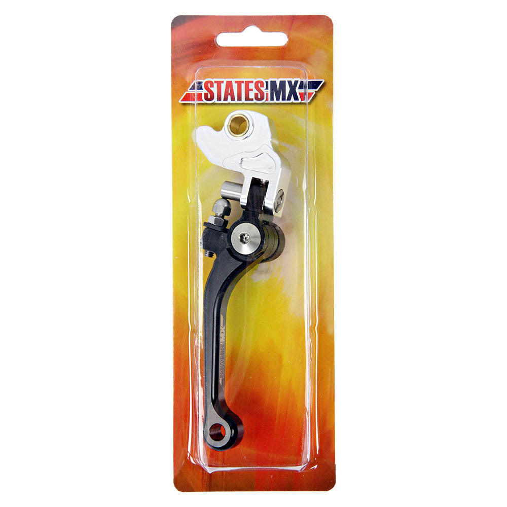 STATES MX BRAKE LEVER - FOLD/FLEX - YAMAHA/SUZUKI/KAWASAKI - BLACK