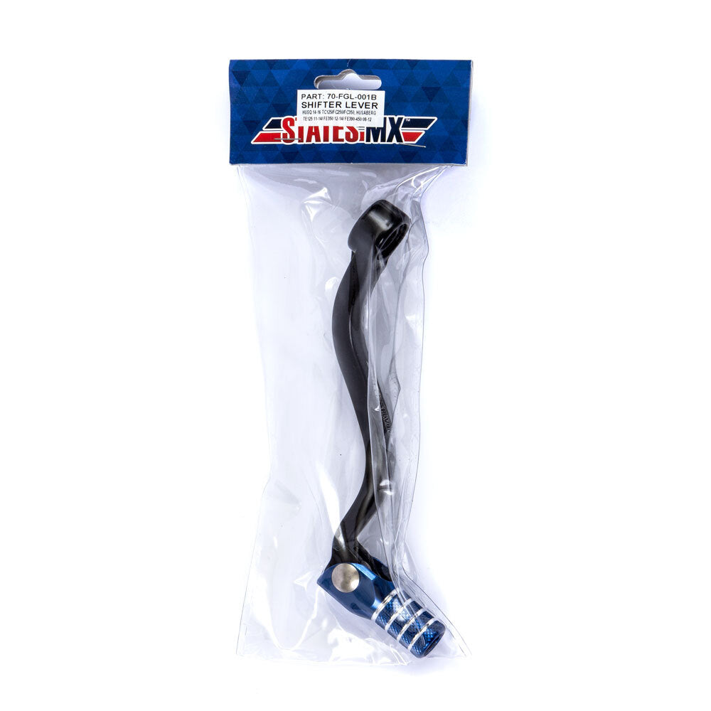 STATES MX FORGED GEAR LEVER - HUSQVARNA - BLUE  - 70-FGL-001B