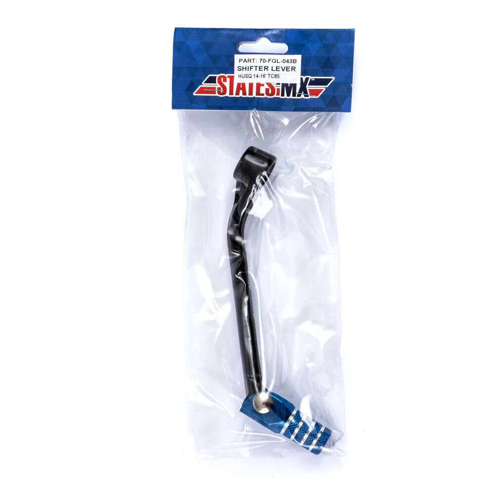 STATES MX FORGED GEAR LEVER - HUSQVARNA - BLUE - 70-FGL-043B