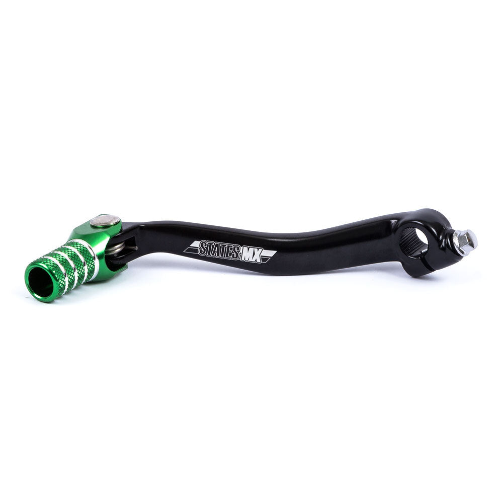 STATES MX FORGED GEAR LEVER - KAWASAKI - GREEN - 70-FGL-C104V