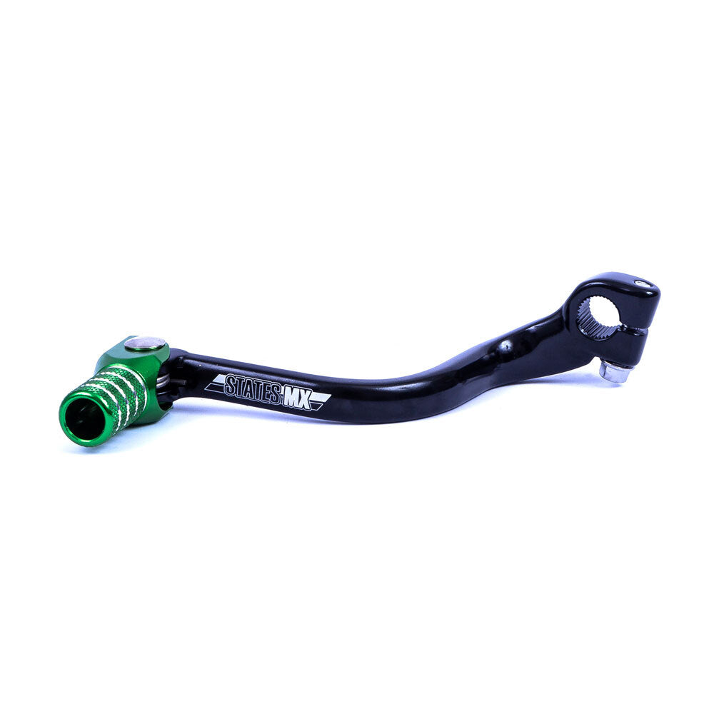 STATES MX FORGED GEAR LEVER - KAWASAKI - GREEN - 70-FGL-C26V