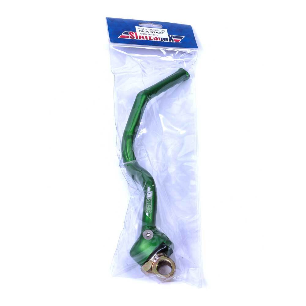 STATES MX ALLOY KICKSTART LEVER - KAWASAKI - GREEN - 70-HKS-108V