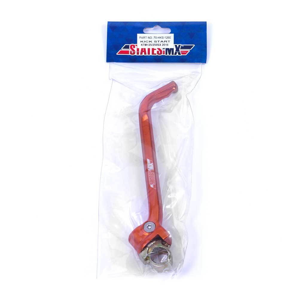 STATES MX ALLOY KICKSTART LEVER - KTM - ORANGE - 70-HKS-126E