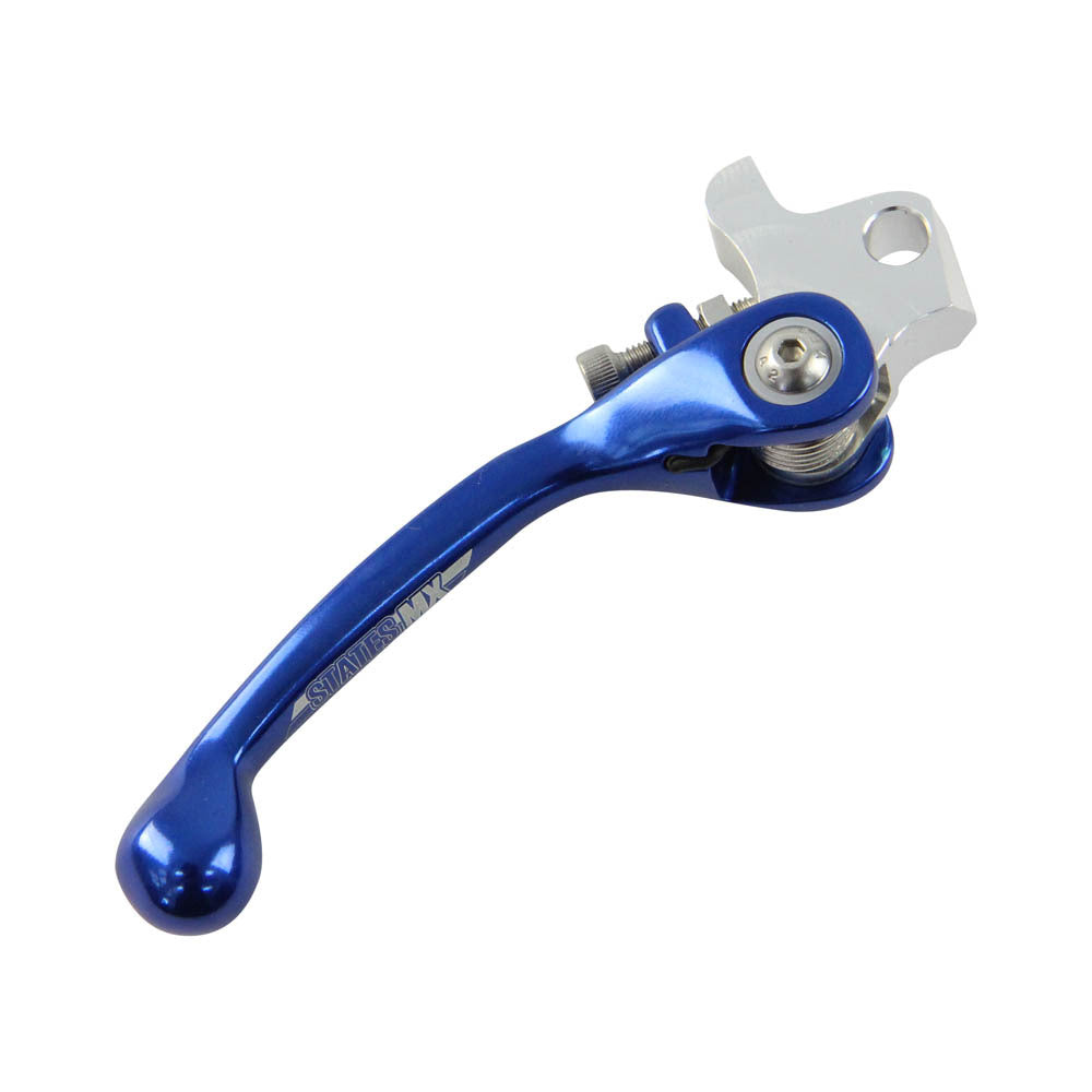 STATES MX FRONT BRAKE LEVER - STD FLEX - YAMAHA - BLUE