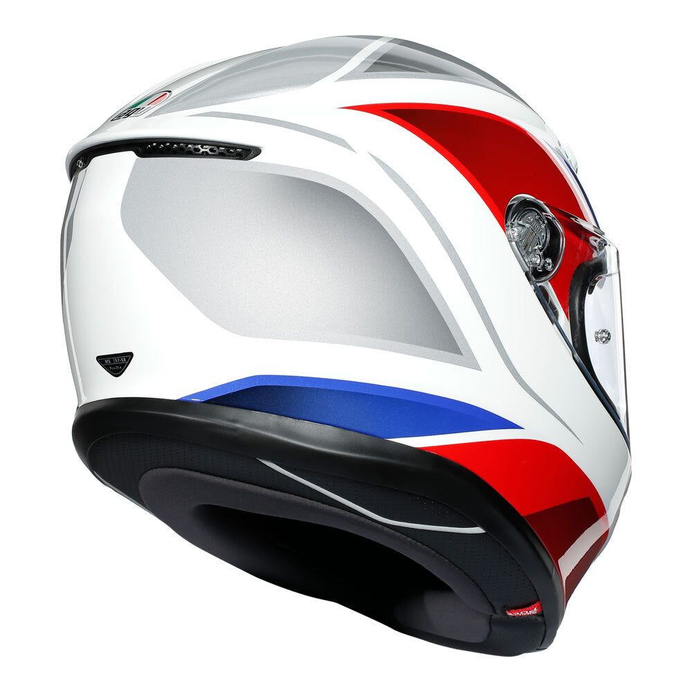 AGV K6 - HYPHEN WHITE/RED/BLUE L