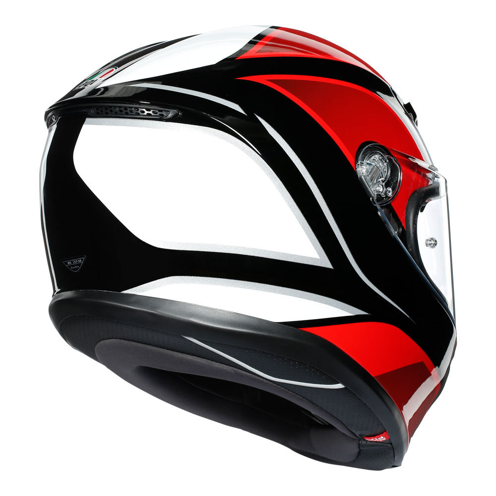 AGV K6 - HYPHEN BLACK/RED/WHITE L