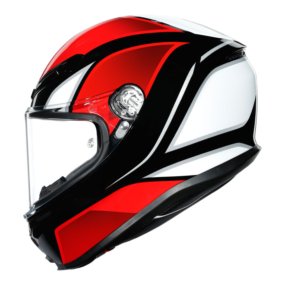 AGV K6 - HYPHEN BLACK/RED/WHITE L