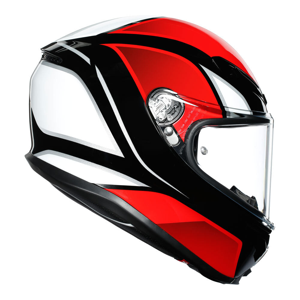 AGV K6 - HYPHEN BLACK/RED/WHITE L