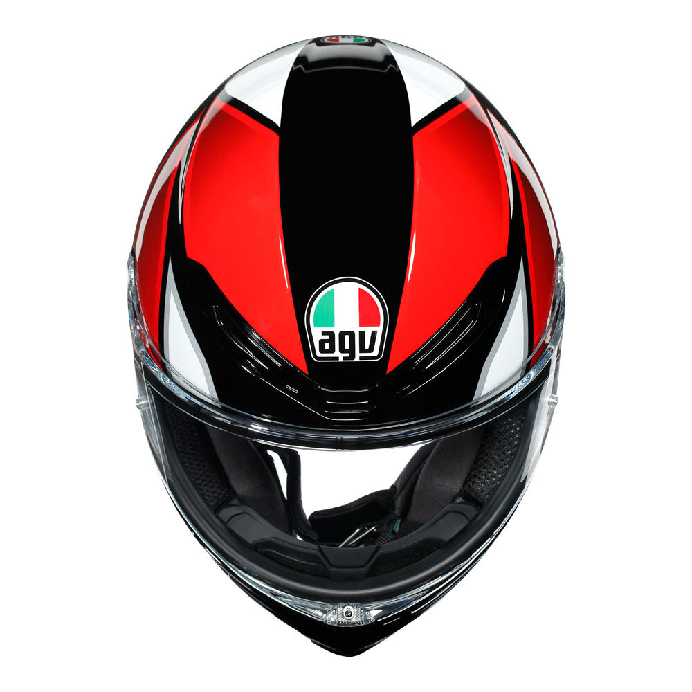 AGV K6 - HYPHEN BLACK/RED/WHITE L