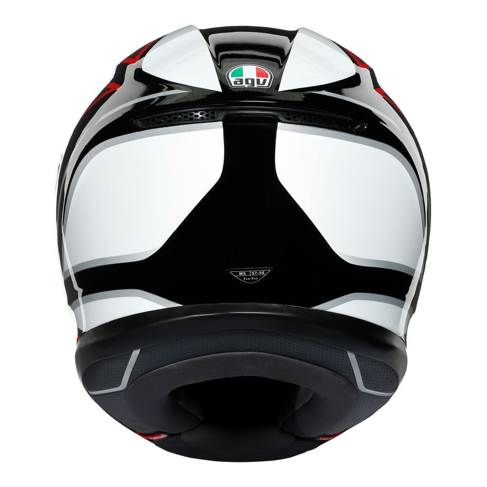 AGV K6 - HYPHEN BLACK/RED/WHITE L