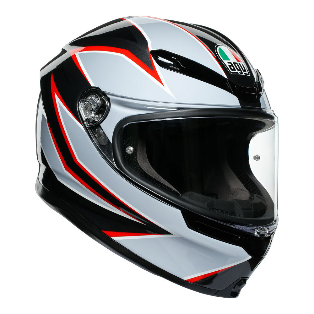 AGV K6 - FLASH MATT/GREY/RED S