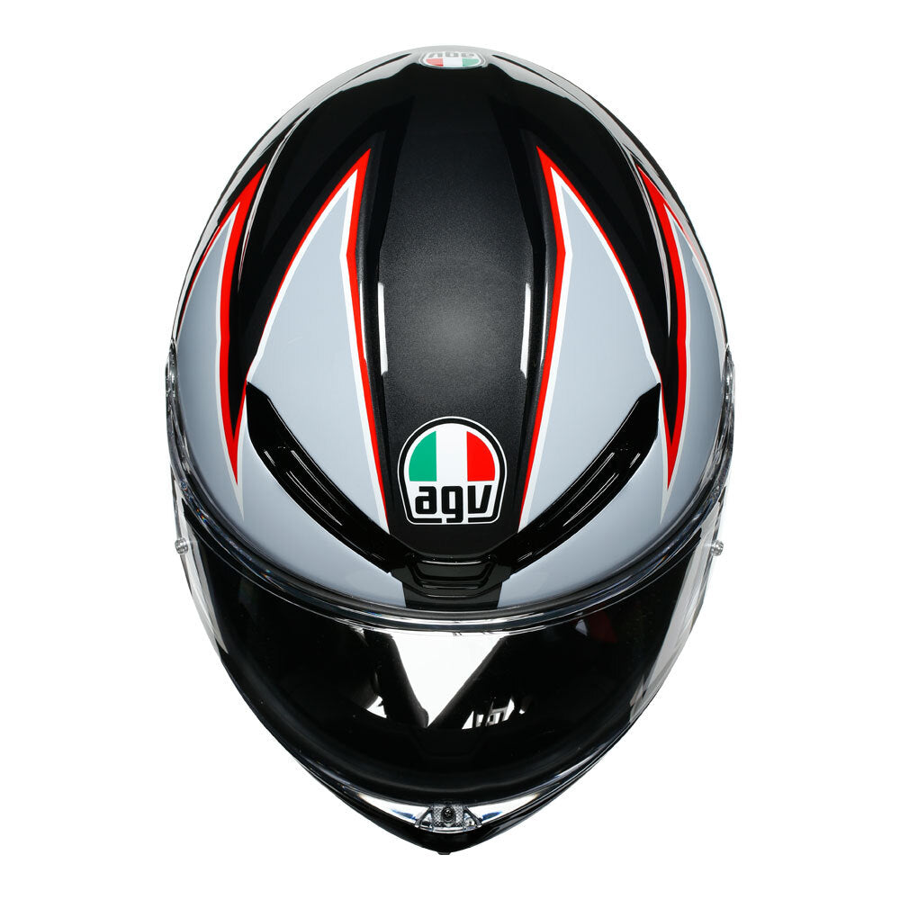 AGV K6 - FLASH MATT/GREY/RED S