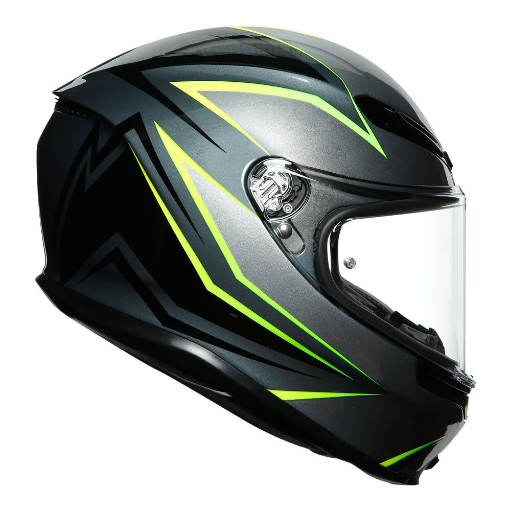 AGV K6 - FLASH GREY/BLACK/LIME S