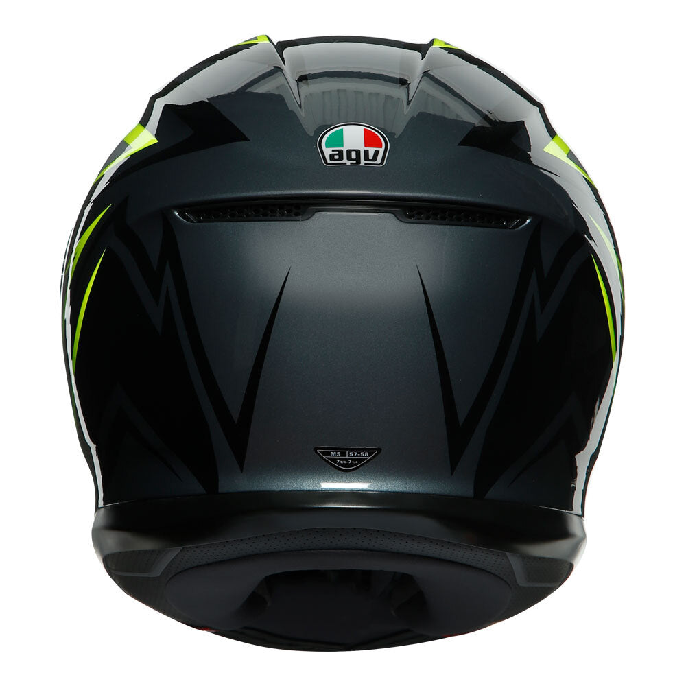 AGV K6 - FLASH GREY/BLACK/LIME S