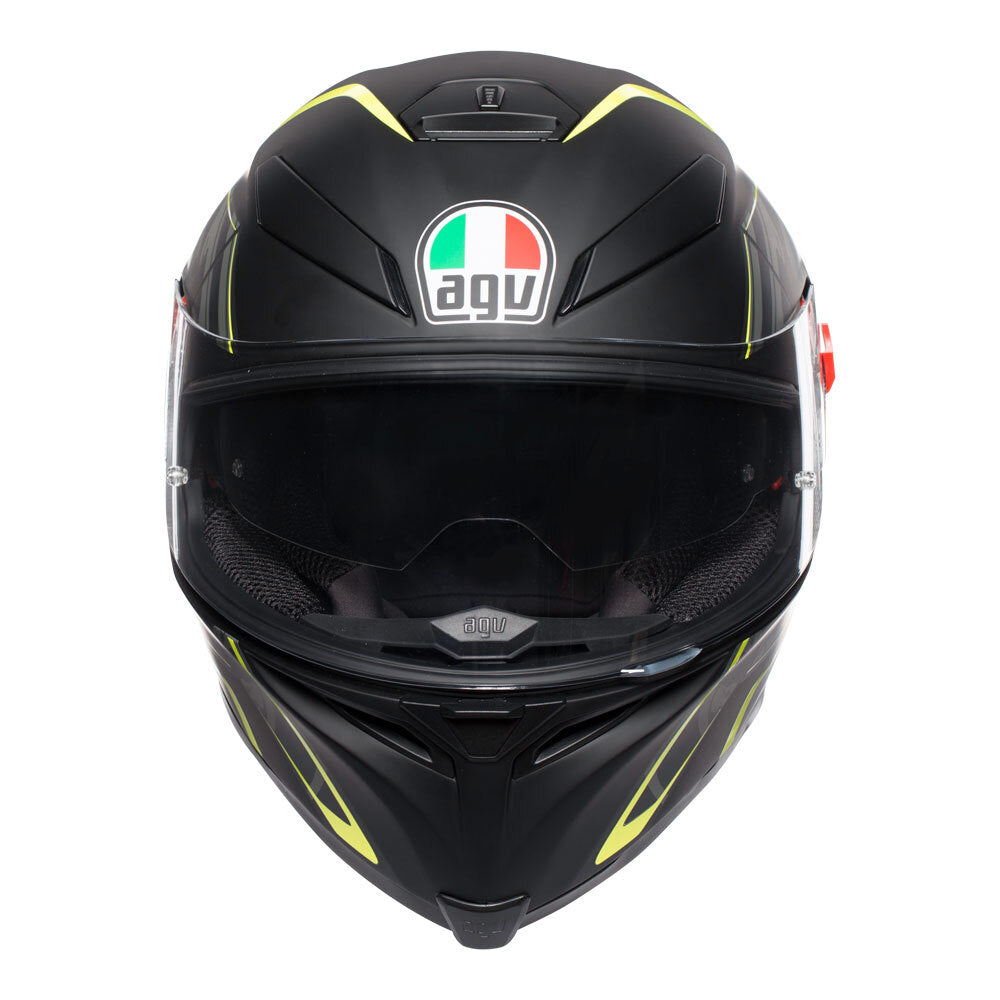 AGV K5 S - TORNADO MATT BLACK/YELLOW FLURO S